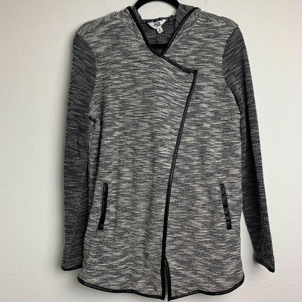 Jack by BB Dakota Hooded Knitted Sweater Cardigan